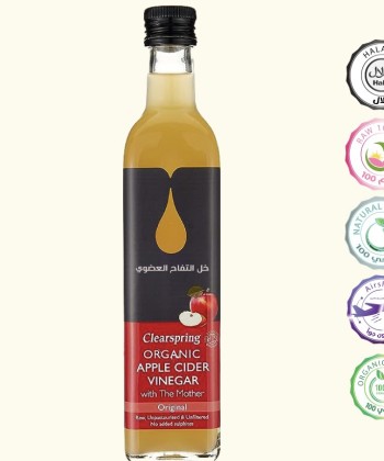 خل التفاح العضوي 500 مل