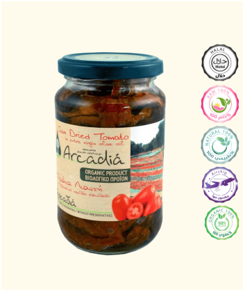 طماطم عضوية مجففة في زيت زيتون بكر ممتاز 330 جرام