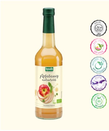 خل التفاح العضوي (نباتي) 500 مل 