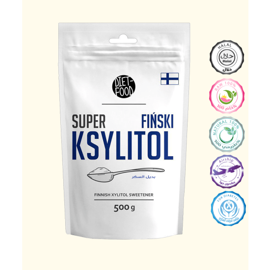 بديل سكر طبيعي (xylitol) 500 جرام 