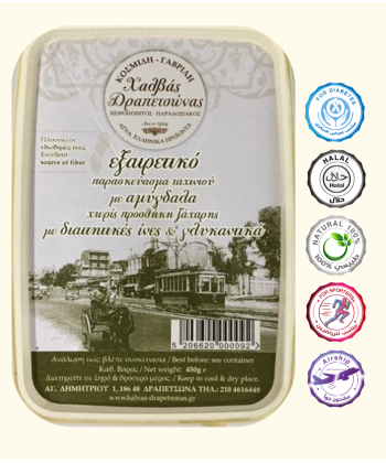 حلاوة طحينية بدون سكر مع المحليات (عرق الحلاوة) 450 جرام حلاوة طحينية بدون سكر مع المحليات (عرق الحلاوة) 450 جرام